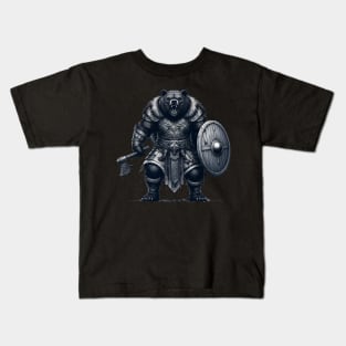 Norse Mythology Viking Warrior Bear Berserker Kids T-Shirt